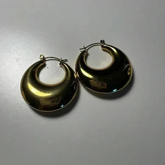 Neaveh Clara Hoop Earrings - Gold New - Picture 6 of 6